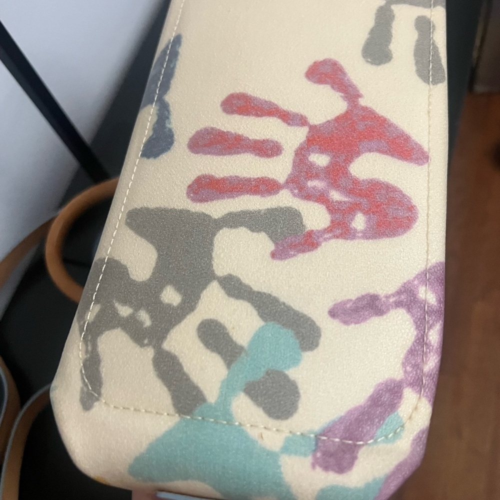 Dooney & Bourke Colorful Handprint Canvas Tote - Picture 11 of 13